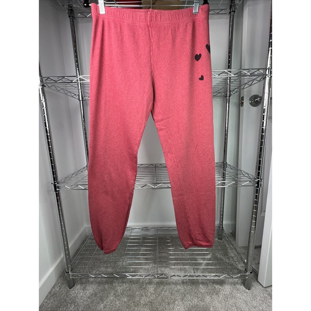 MONROW-Heart Sweatpants-Women’s Size M-Pre-Owned-Retail-$148